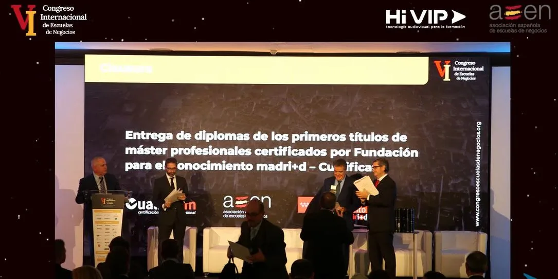 4 másteres de Spain Business School certificados por Cualificam como Másteres Profesionales
