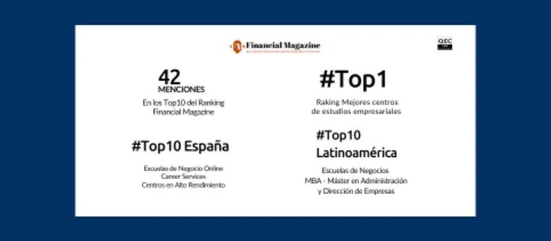 INESEM, un año más Mejor Centro de Estudios Empresariales en el Ranking de Financial Magazine